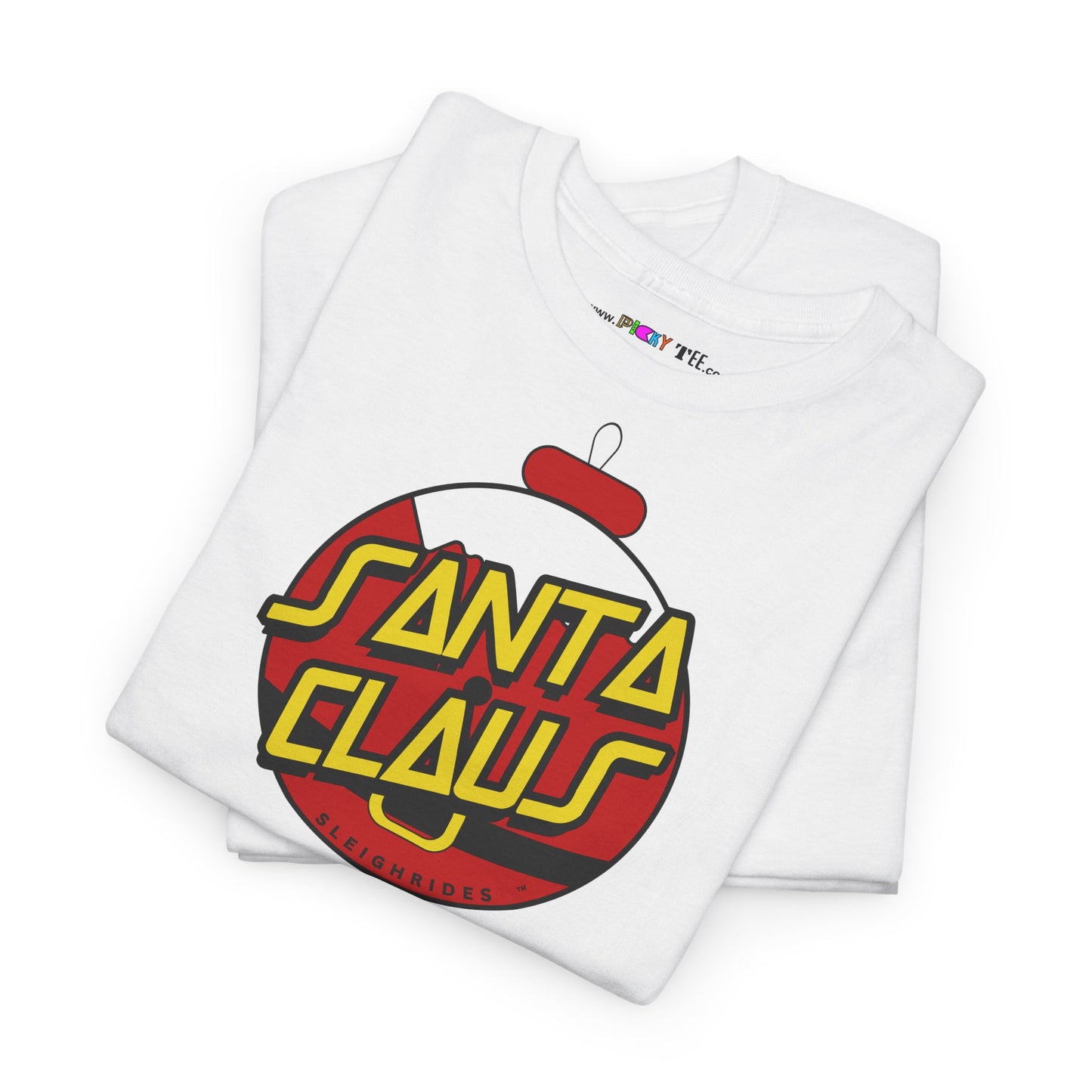 SANTA CLAUS SLEIGHRIDES Unisex Heavy Cotton Tee