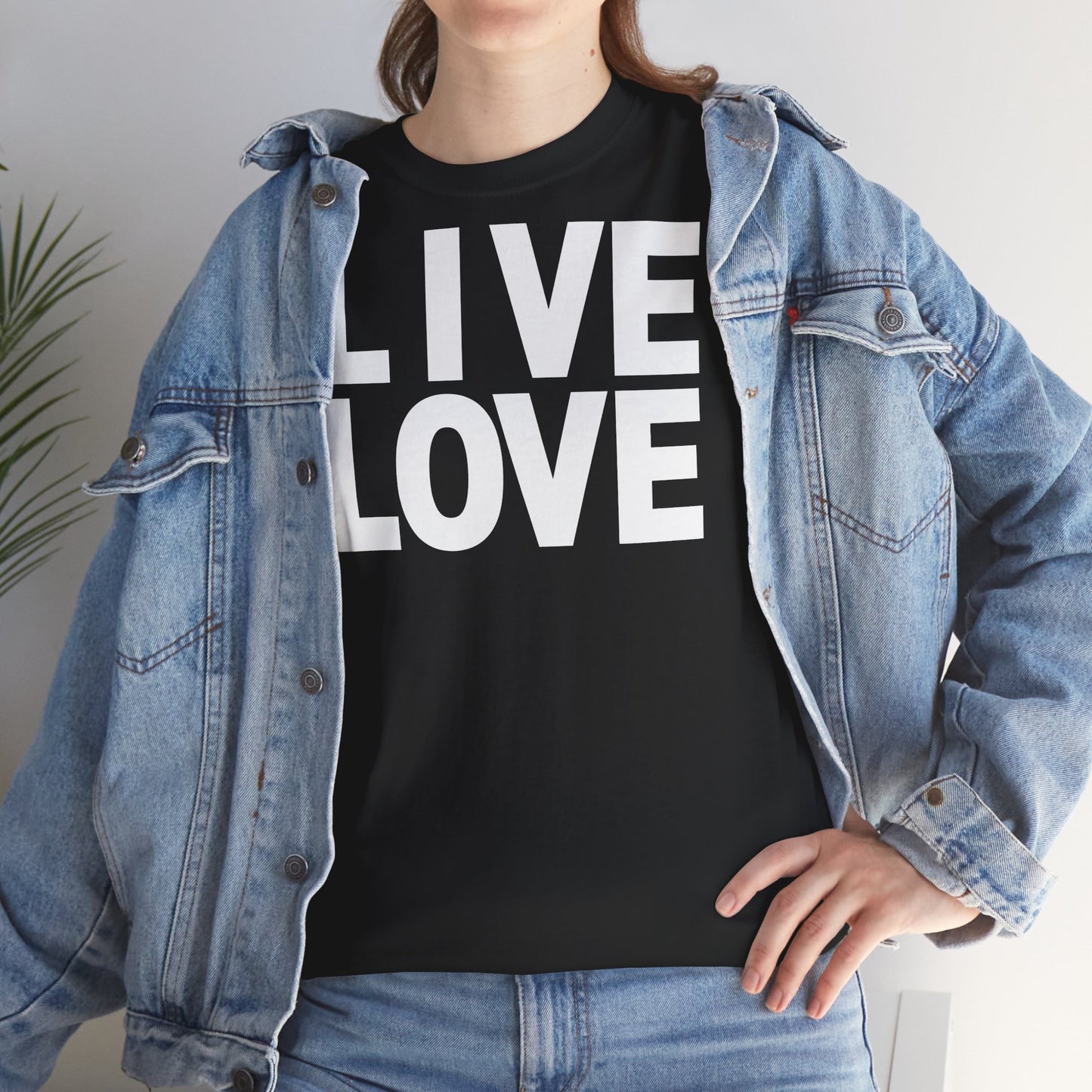 LIVE LOVE Unisex Heavy Cotton Tee
