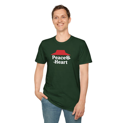 Peace @ Heart Unisex Softstyle 100% Cotton T-Shirt