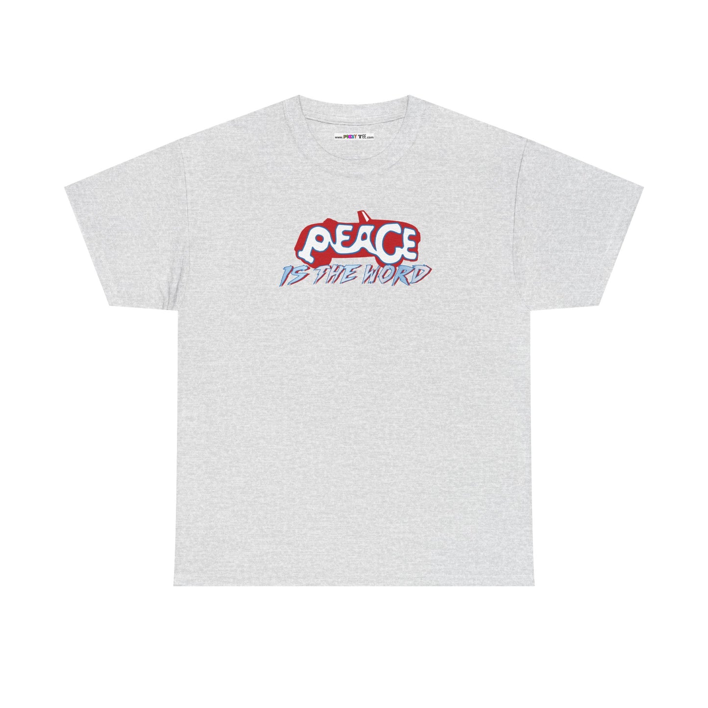 PEACE IS THE WORD Unisex Heavy Cotton Tee