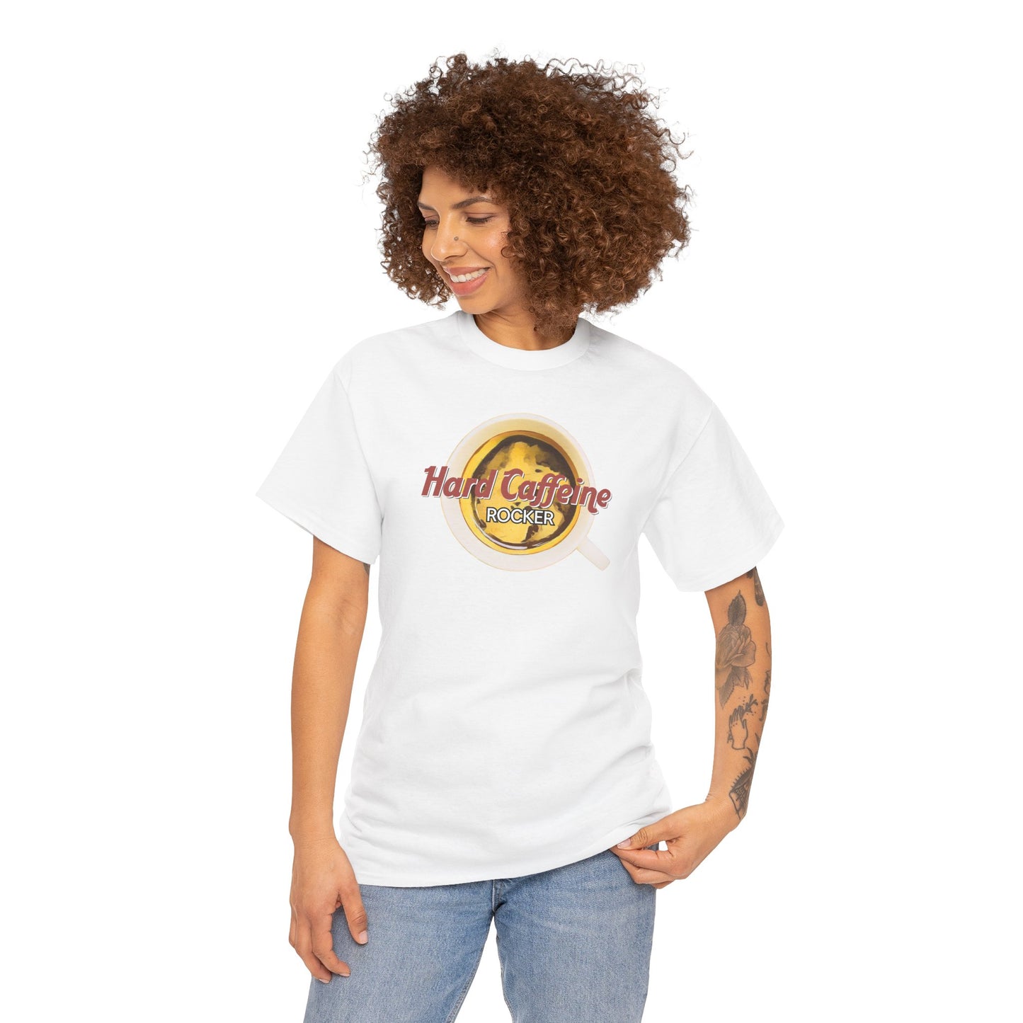 Hard Caffeine ROCKER Unisex Heavy Cotton Tee