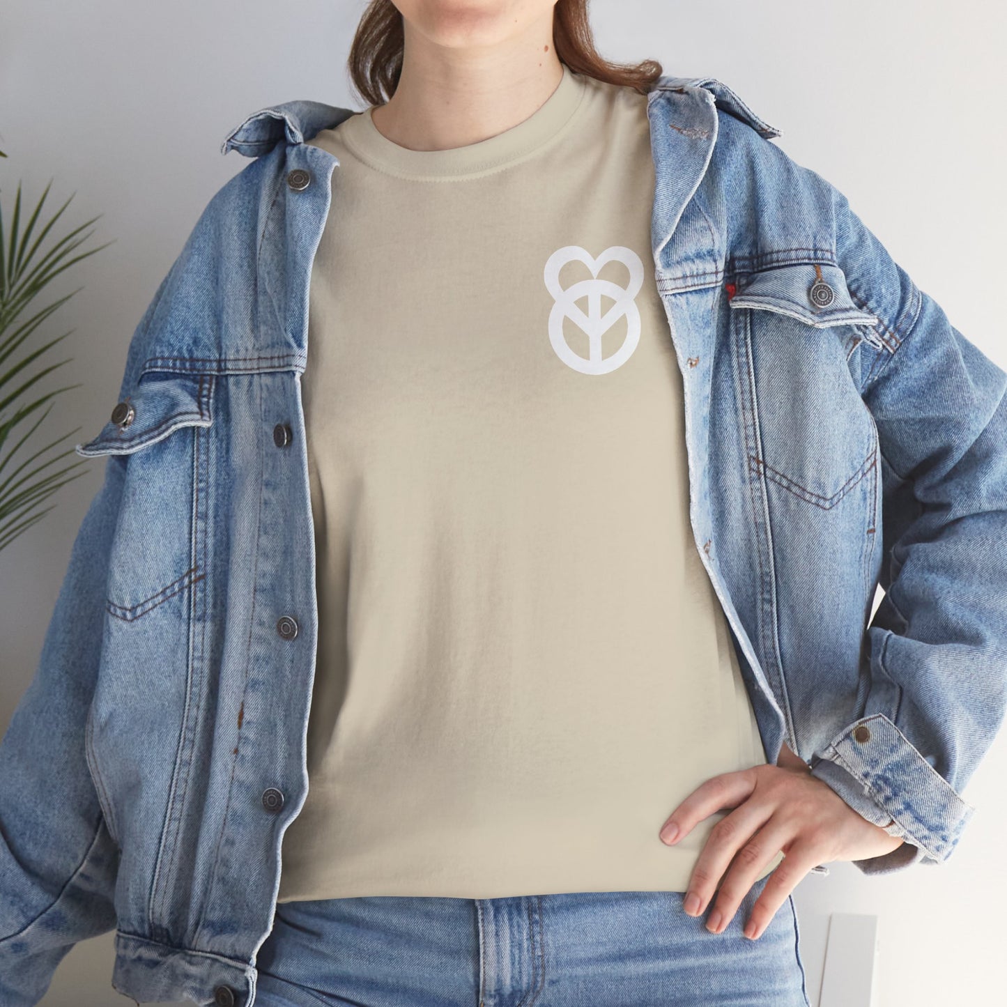 KEEP PEACE AND LOVE ON Unisex Heavy Cotton Tee