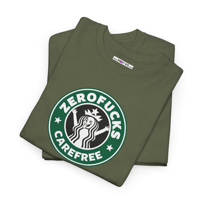ZEROFUCKS CAREFREE Unisex Heavy Cotton Tee