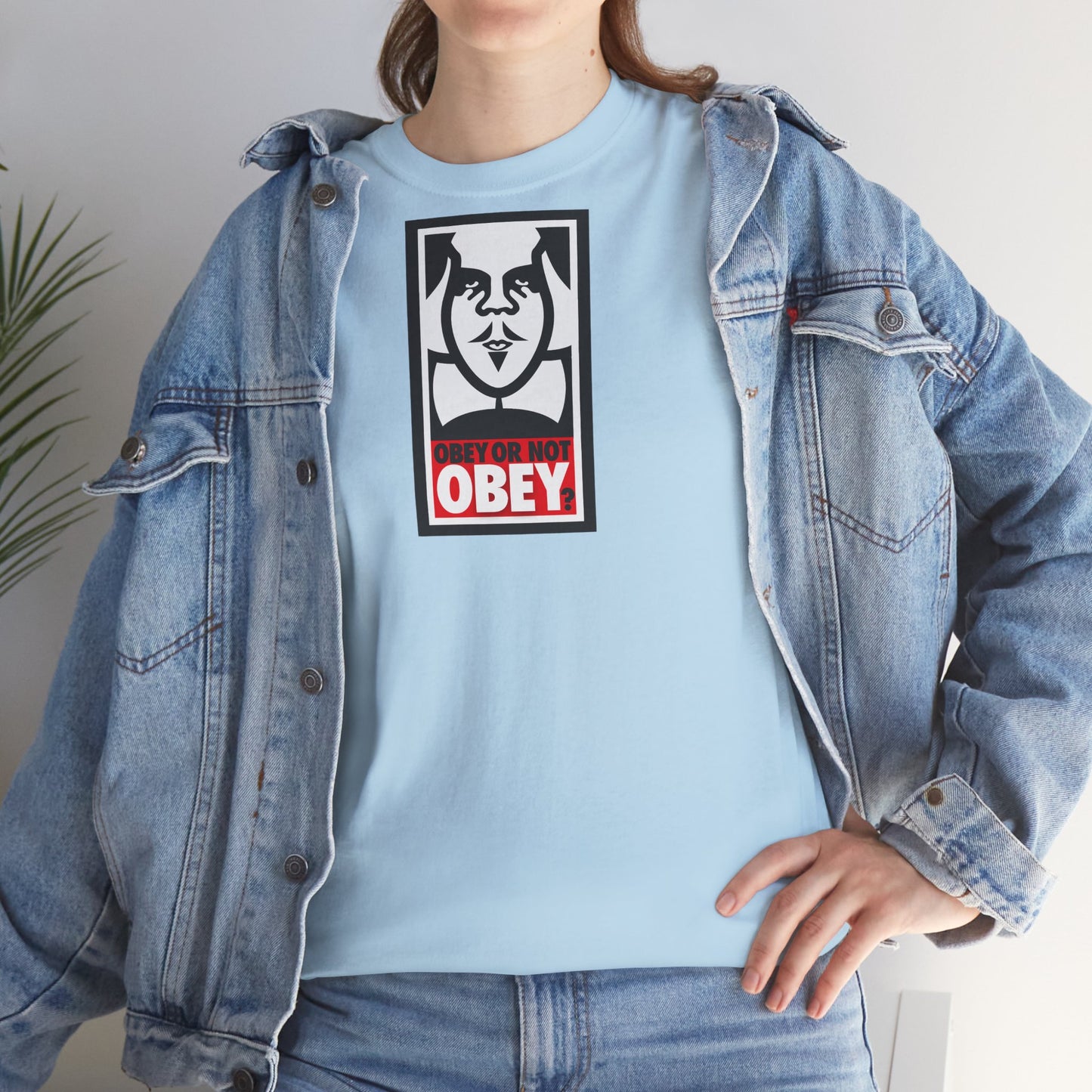 OBEY OR NOT OBEY? Unisex Heavy Cotton Tee