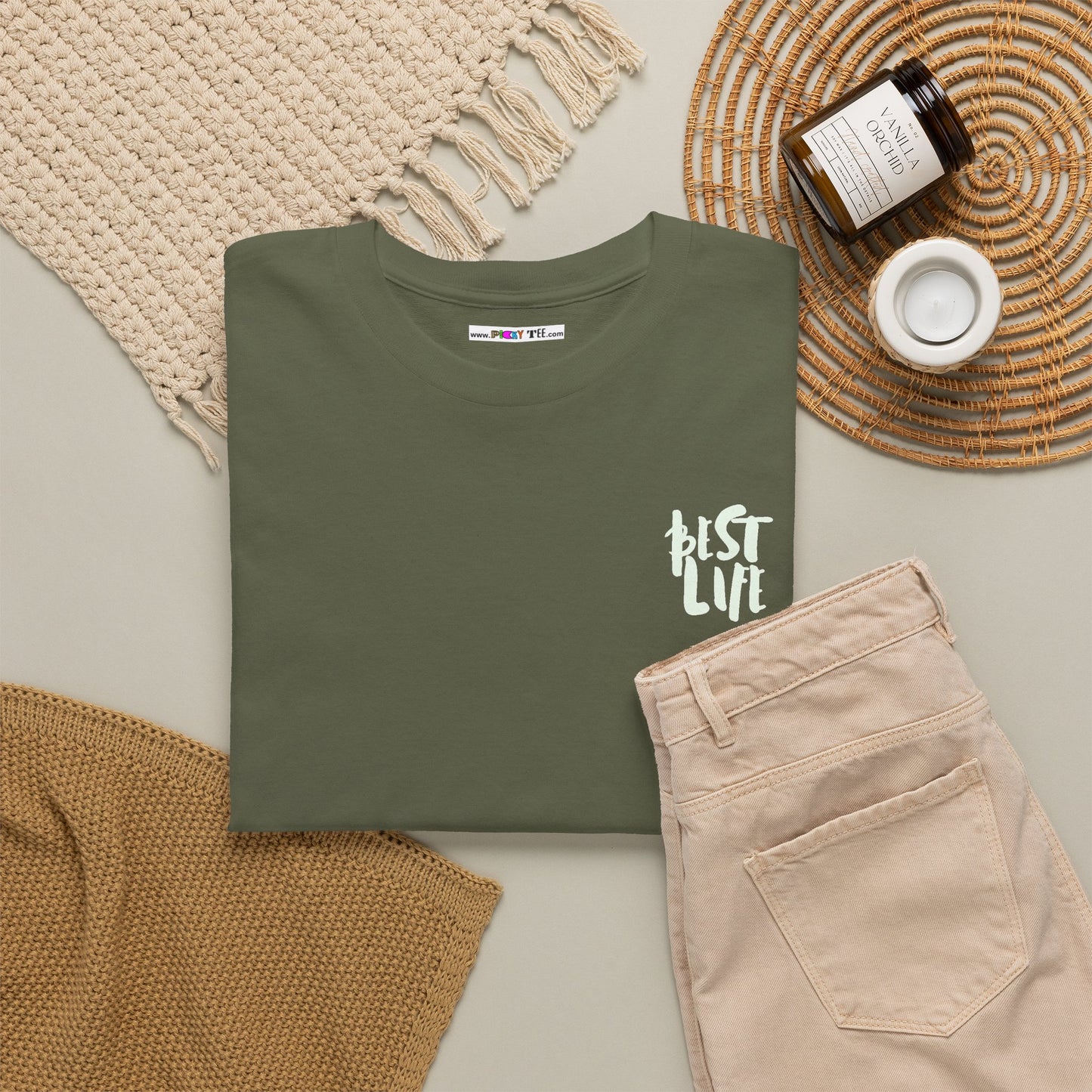 BEST LIFE Unisex Heavy Cotton Tee