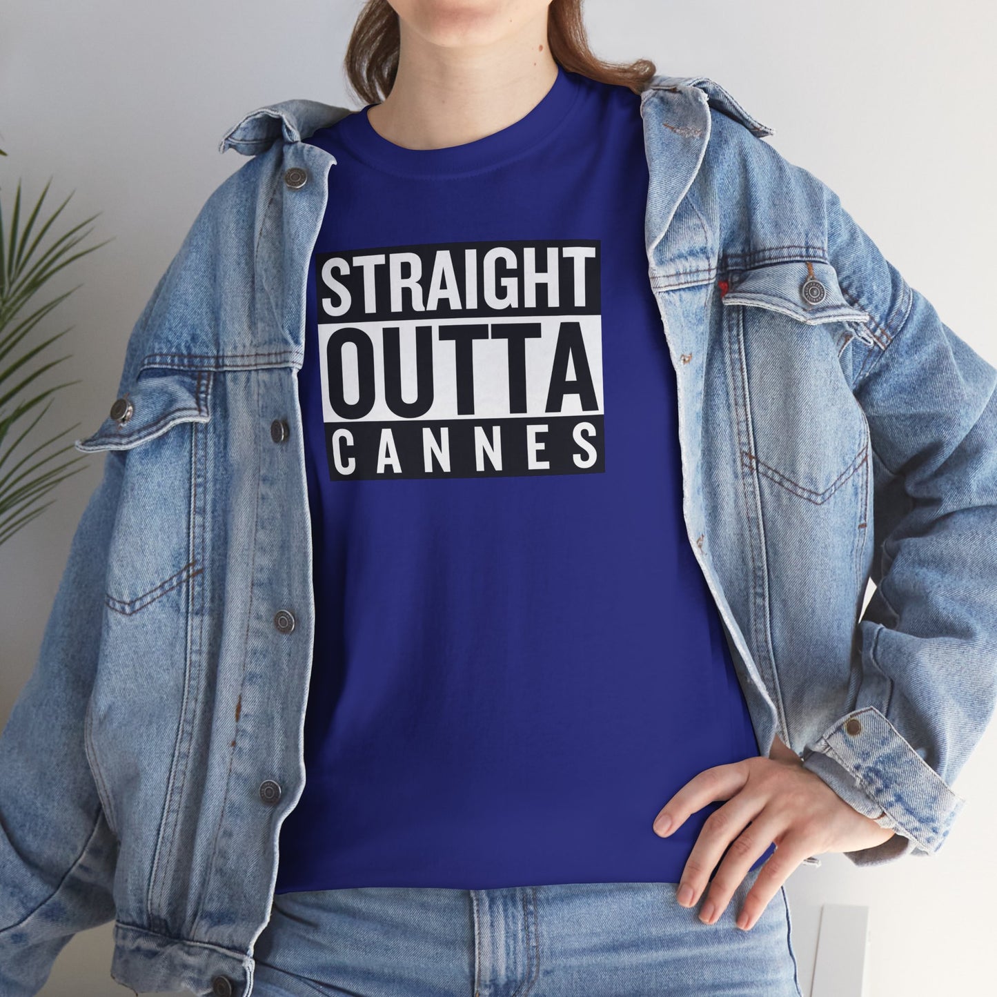 STRAIGHT OUTTA CANNES Unisex Heavy Cotton Tee