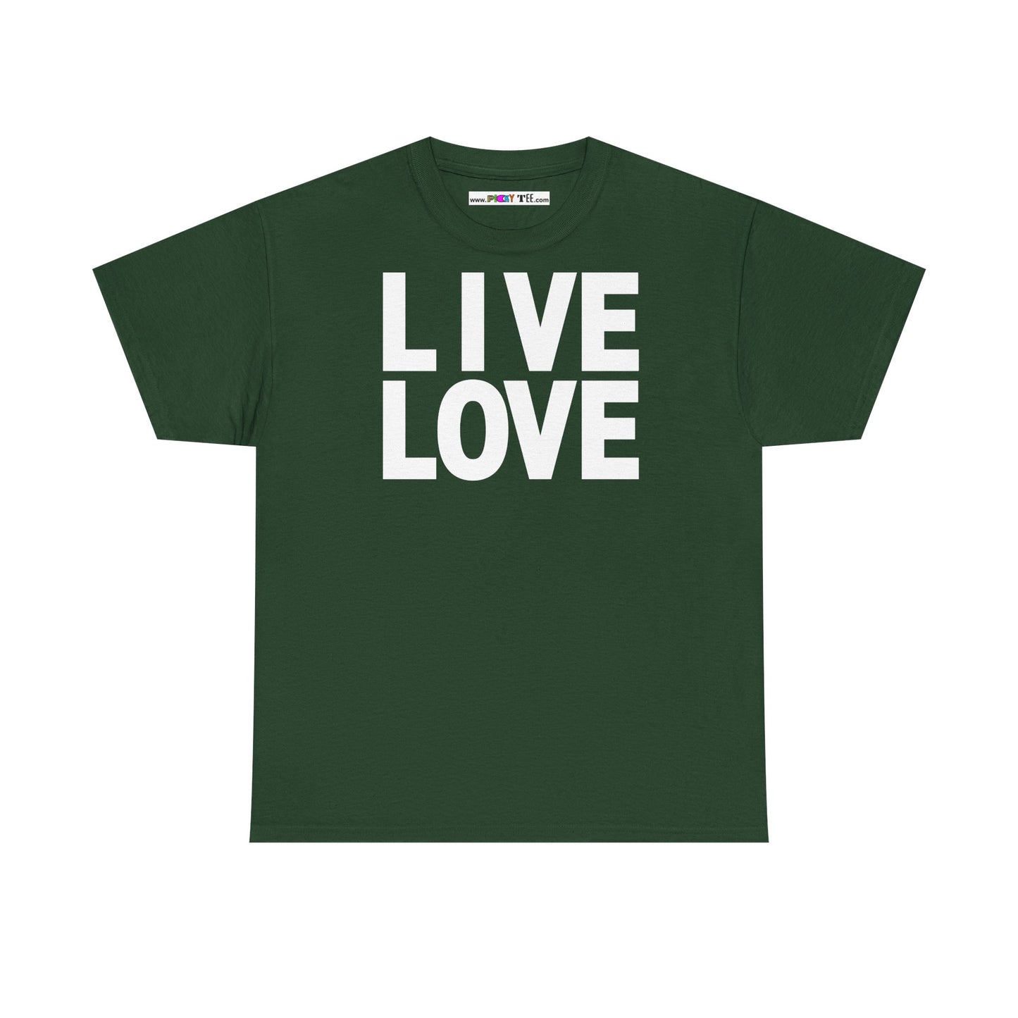 LIVE LOVE Unisex Heavy Cotton Tee