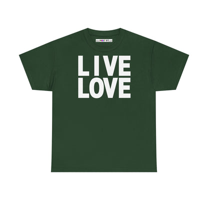 LIVE LOVE Unisex Heavy Cotton Tee
