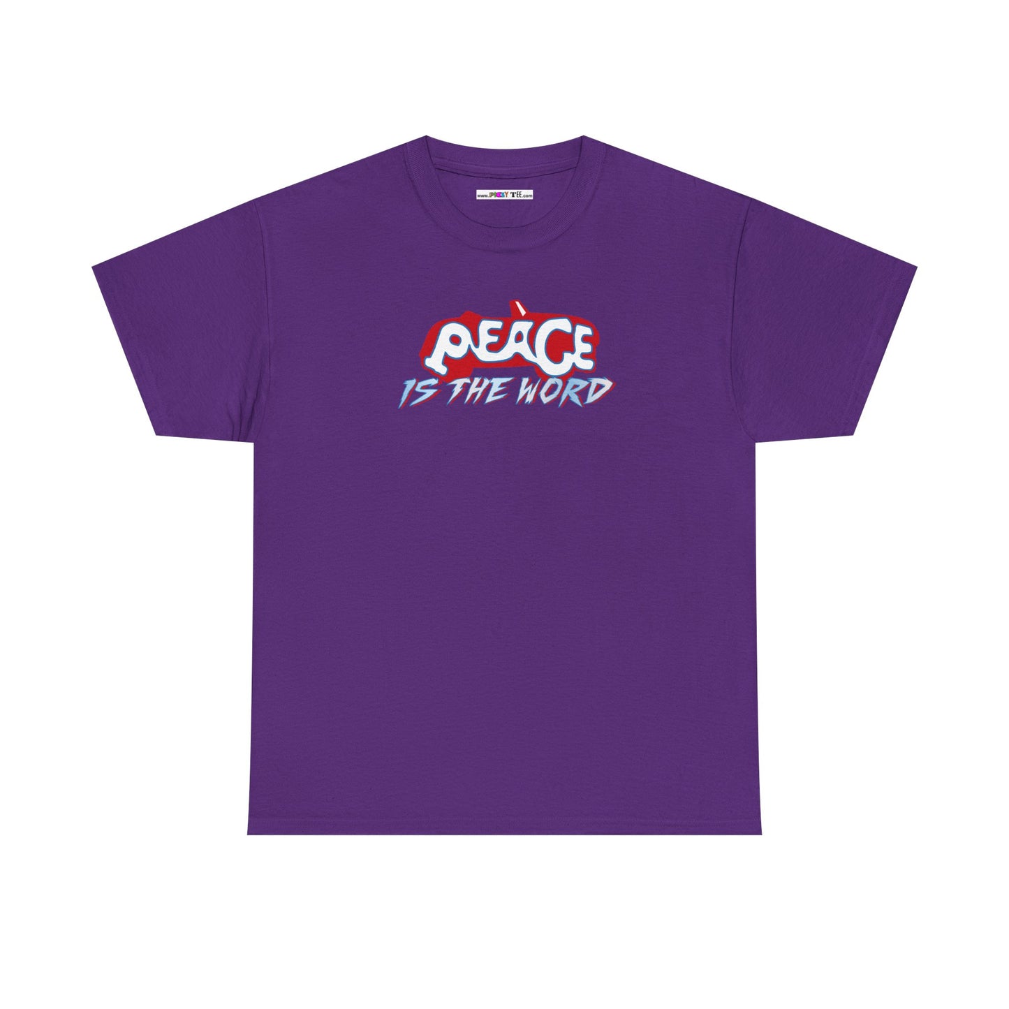 PEACE IS THE WORD Unisex Heavy Cotton Tee