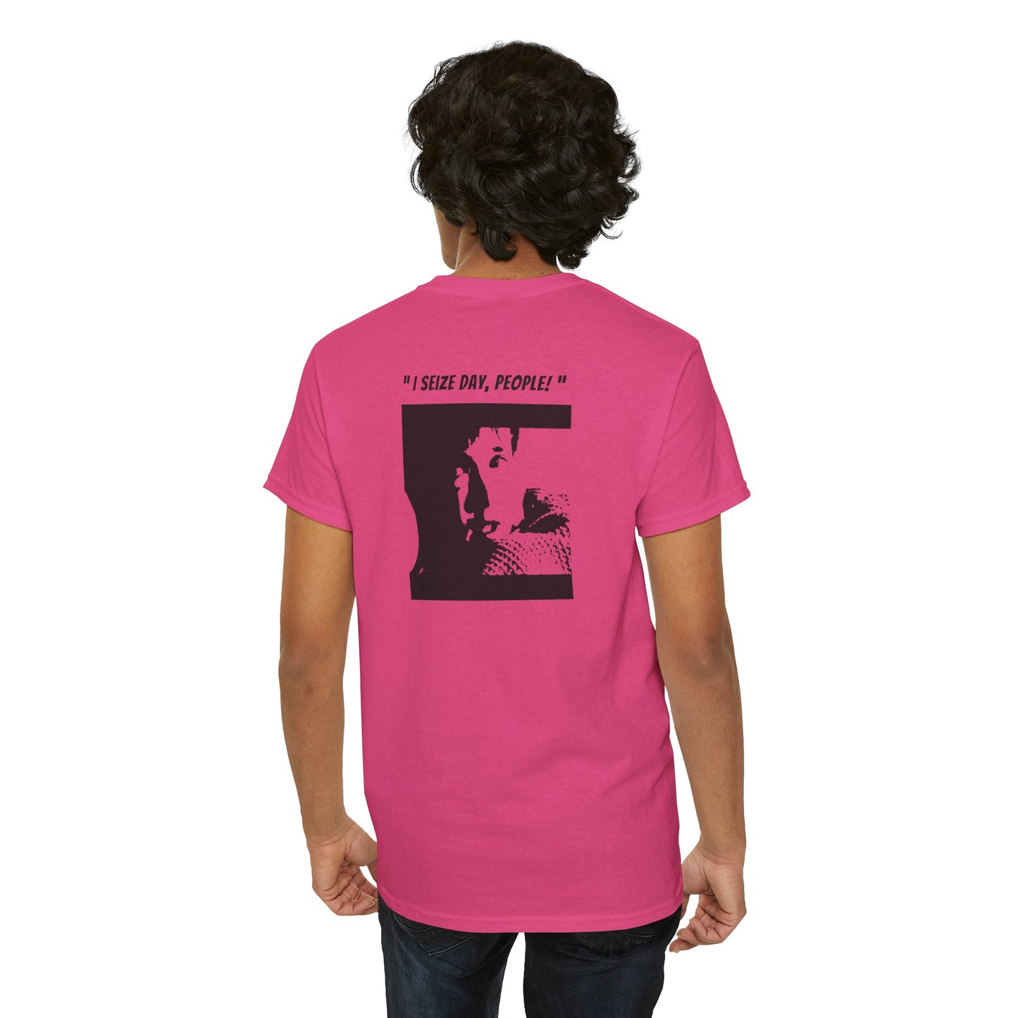 CARPE DIEM "I SEIZE DAY, PEOPLE" Unisex Heavy Cotton Tee