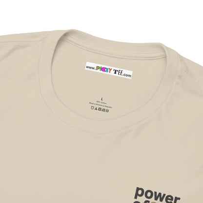 power off now Unisex Heavy Cotton Tee