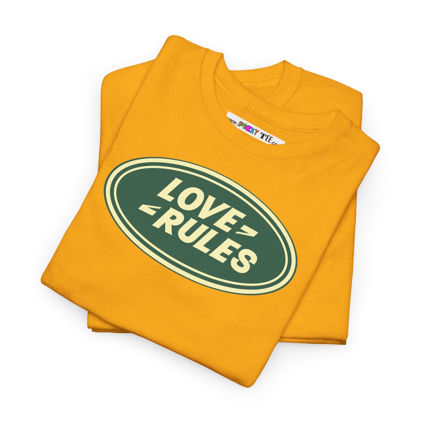 LOVE RULES Unisex Heavy Cotton Tee