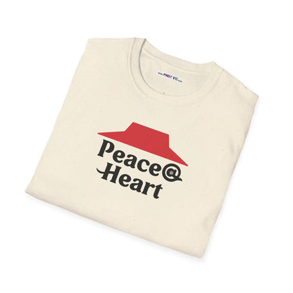 Peace @ Heart Unisex Softstyle 100% Cotton T-Shirt