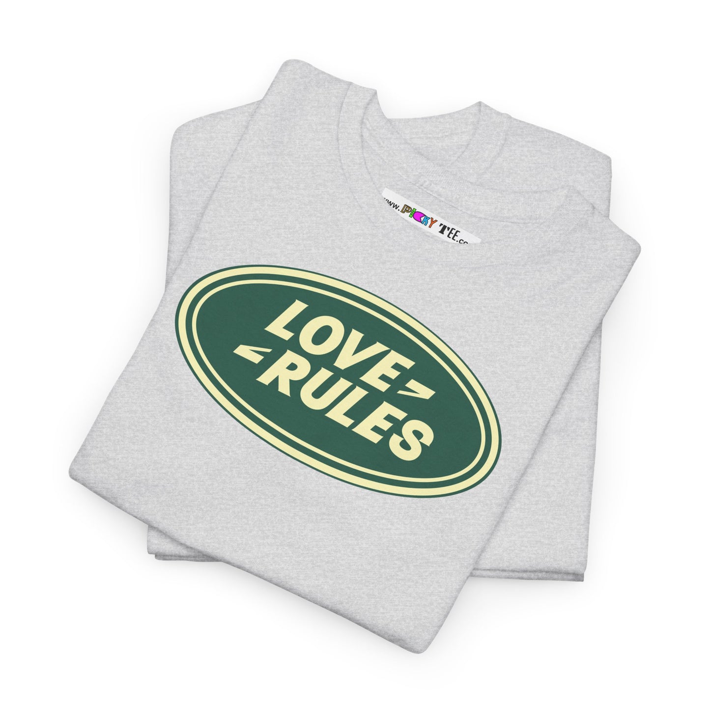 LOVE RULES Unisex Heavy Cotton Tee