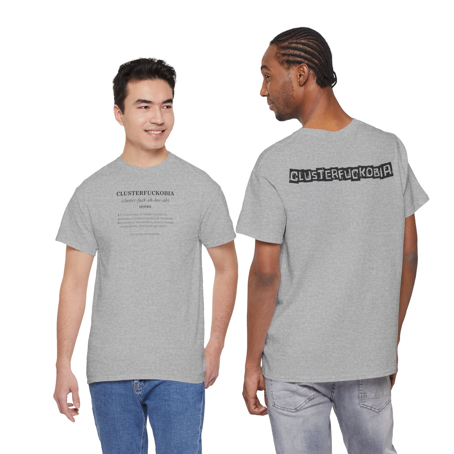 CLUSTERFUCKOBIA Unisex Heavy Cotton Tee