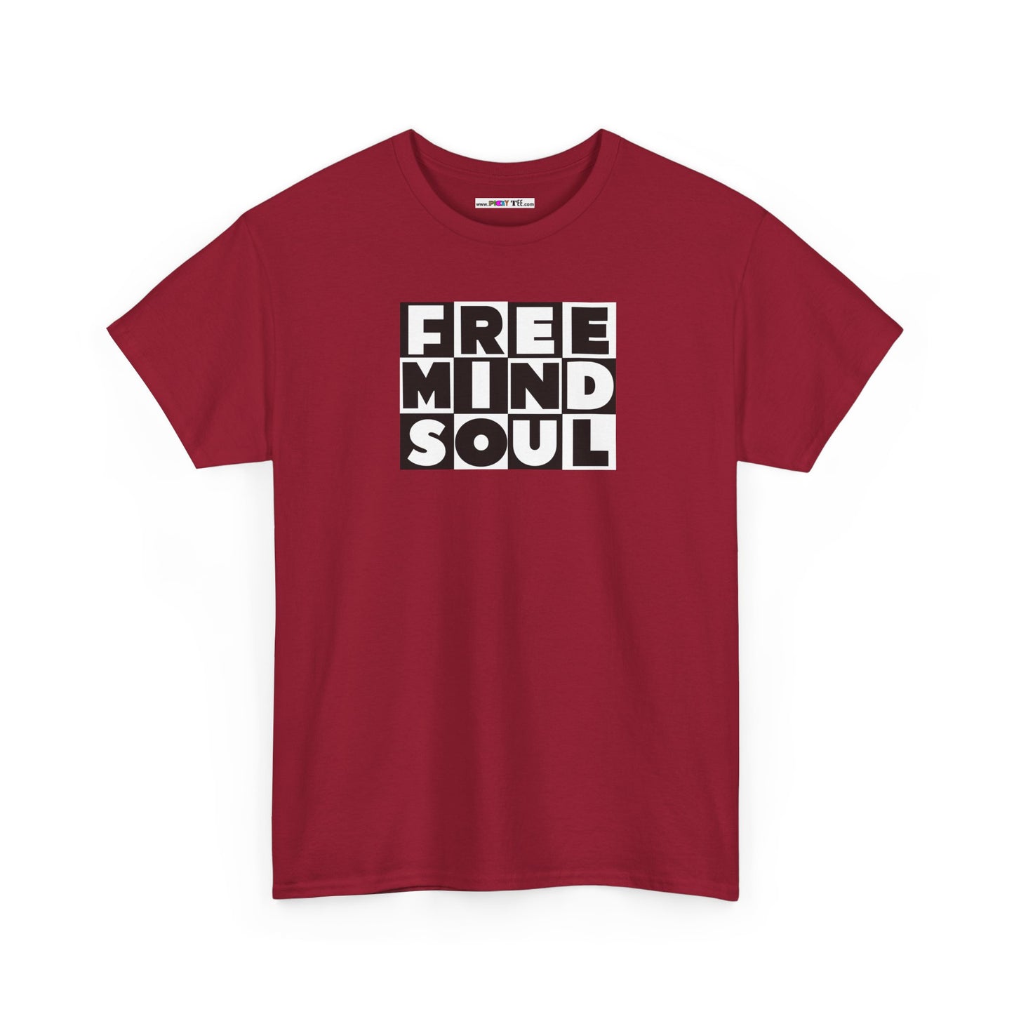 FREE MIND SOUL Unisex Heavy Cotton Tee