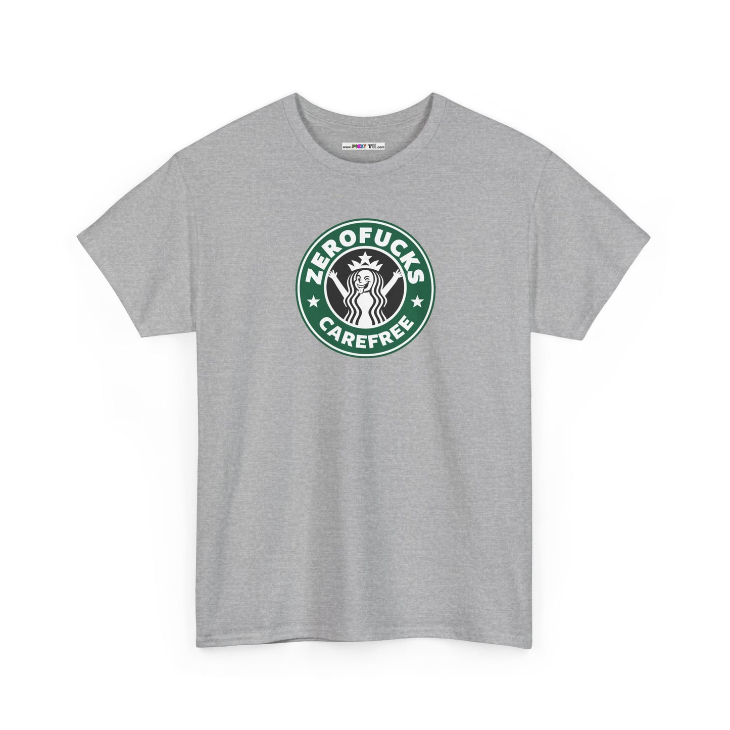 ZEROFUCKS CAREFREE Unisex Heavy Cotton Tee