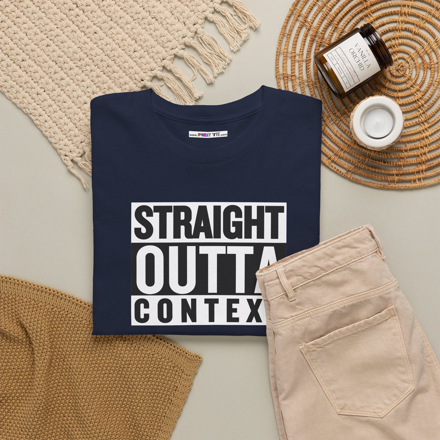 STRAIGHT OUTTA CONTEXT Unisex Heavy Cotton Tee