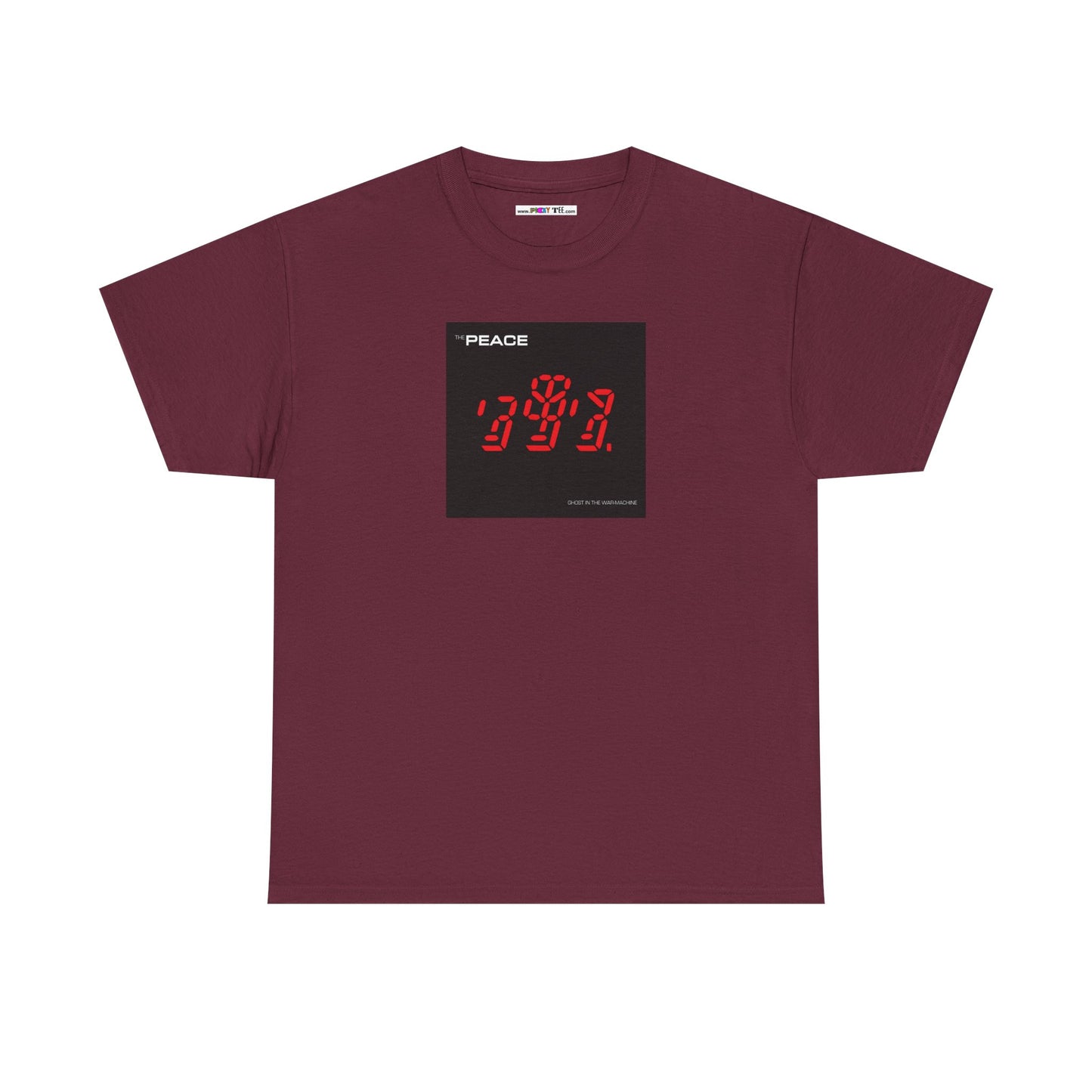 the PEACE ghost in the war-machine Unisex Heavy Cotton Tee