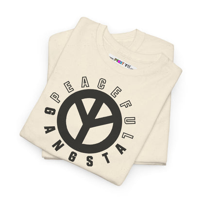 PEACEFUL GANGSTA Unisex Heavy Cotton Tee