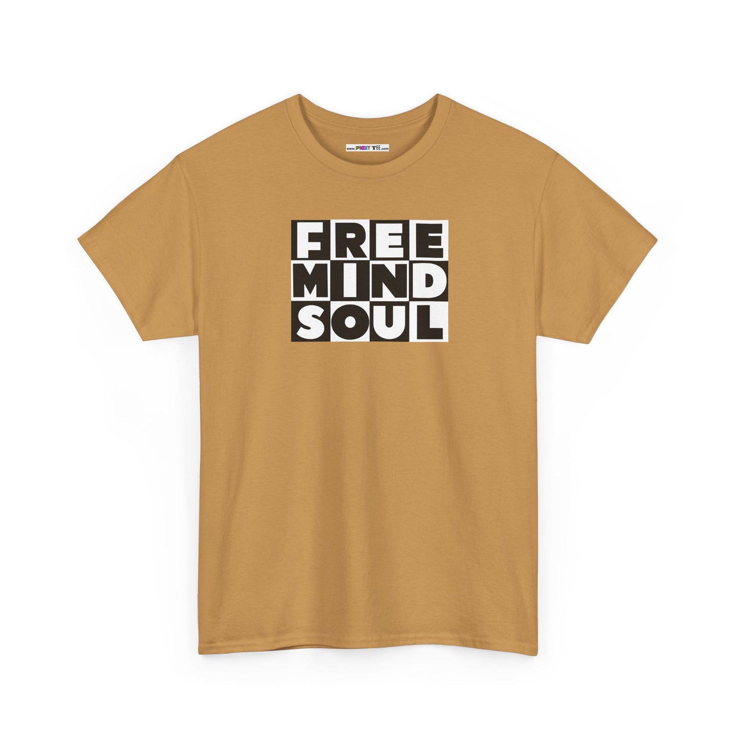 FREE MIND SOUL Unisex Heavy Cotton Tee