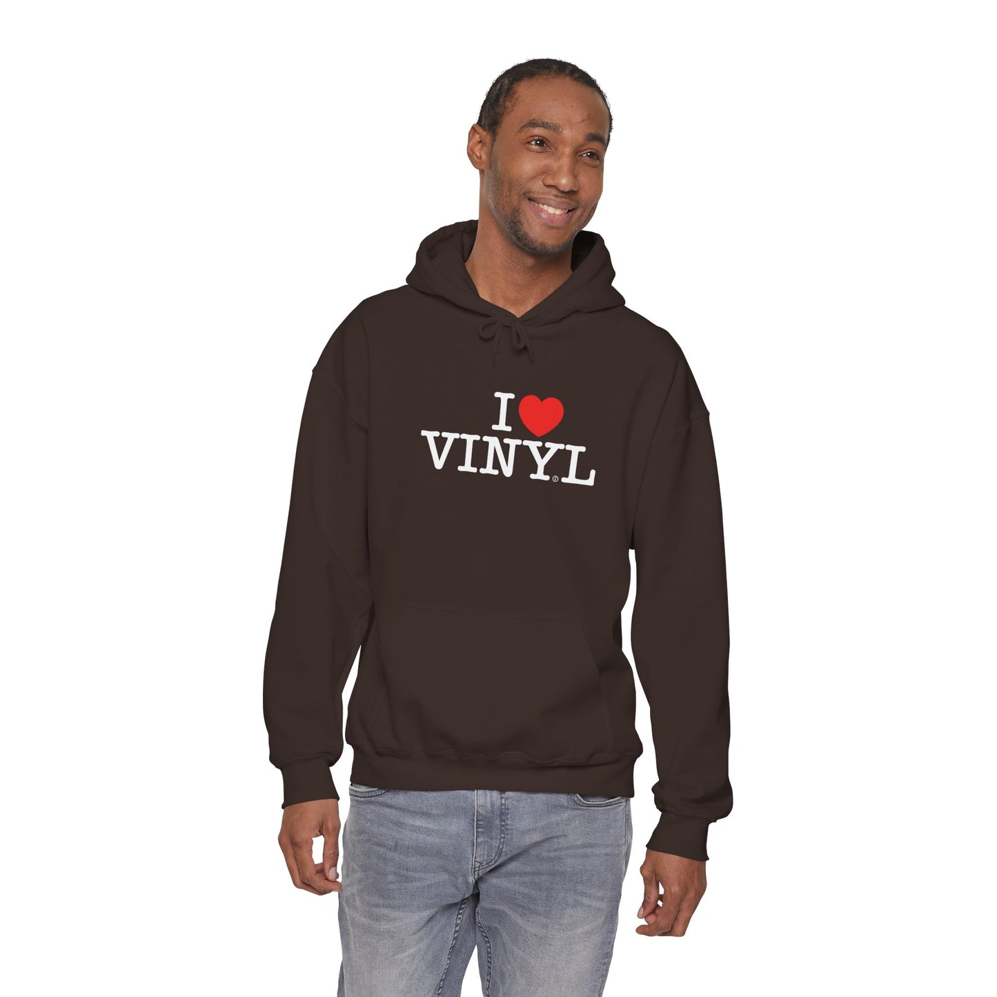 I ❤️ VINYL Unisex Heavy Blend™ Hooded Sweatshirt