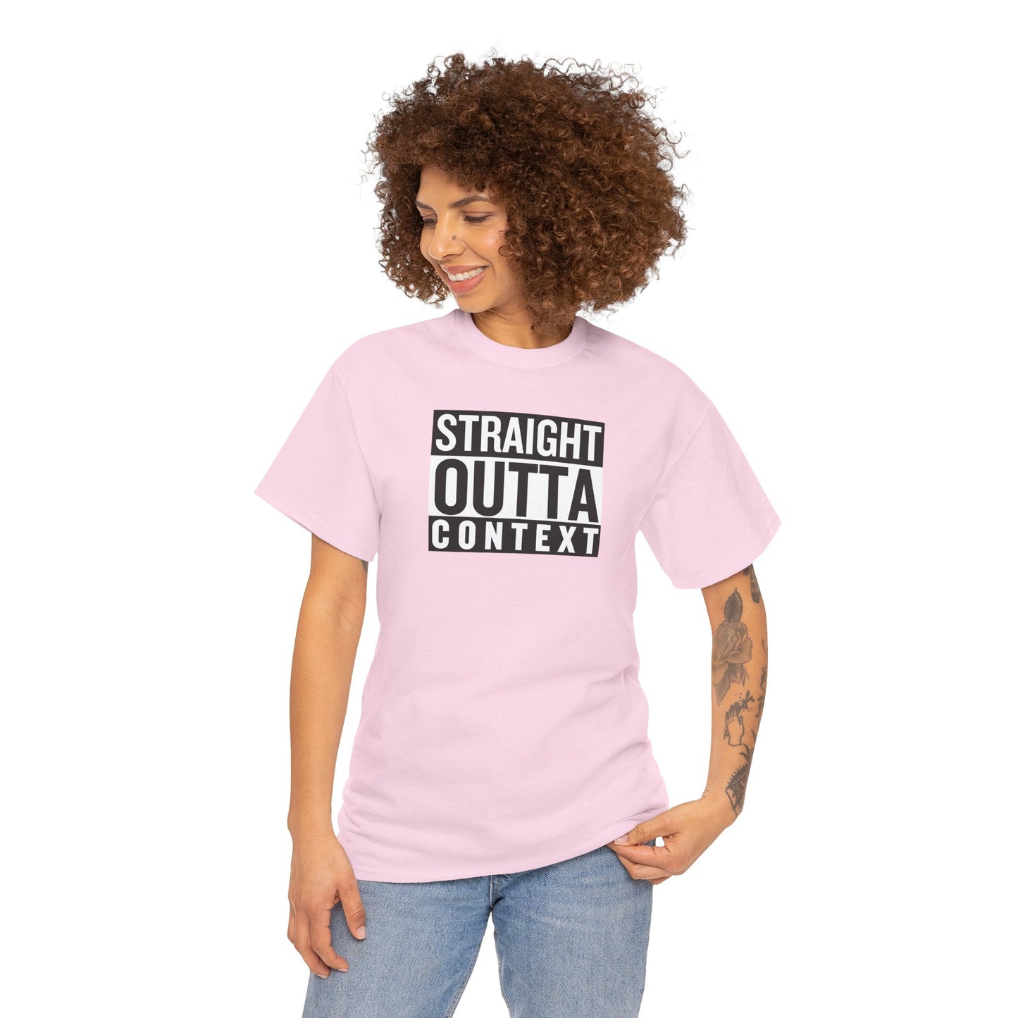 STRAIGHT OUTTA CONTEXT Unisex Heavy Cotton Tee