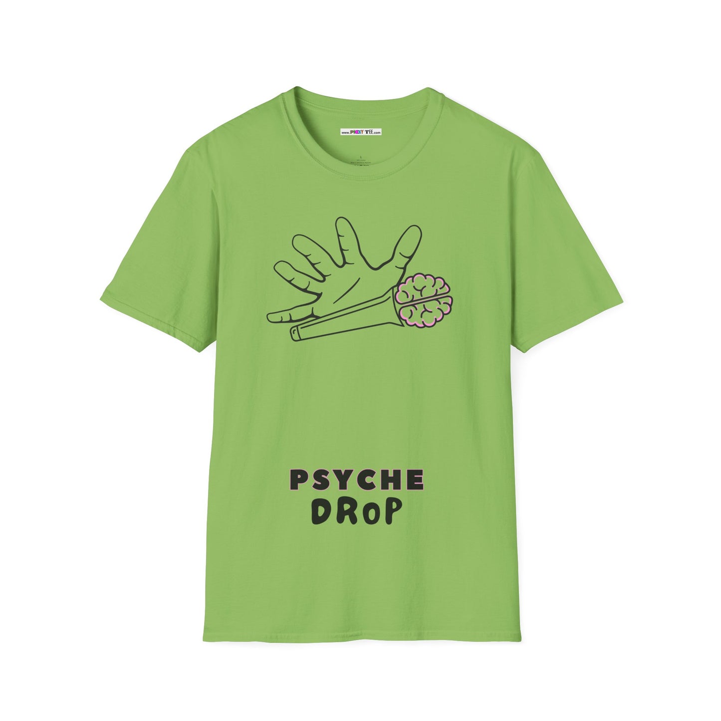 PSYCHE drop Unisex Softstyle 100% Cotton T-Shirt