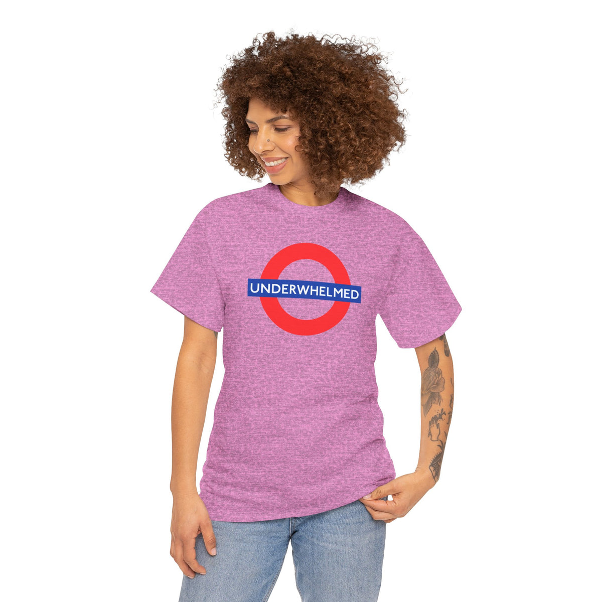 UNDERWHELMED Unisex Heavy Cotton Tee