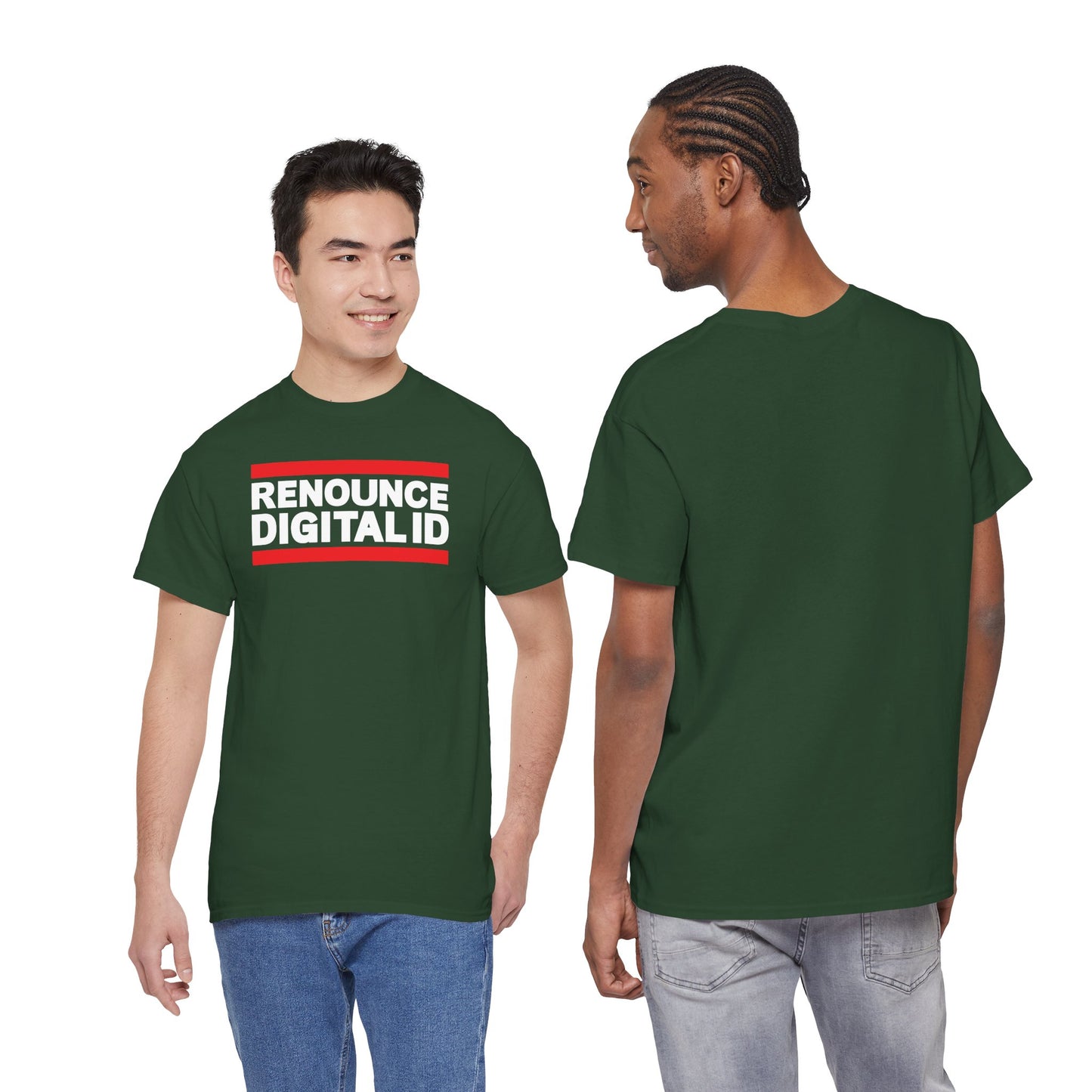 RENOUNCE DIGITAL ID Unisex Heavy Cotton Tee