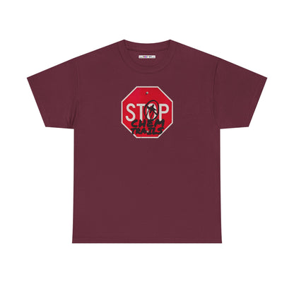 STOP chem trails Unisex Heavy Cotton Tee
