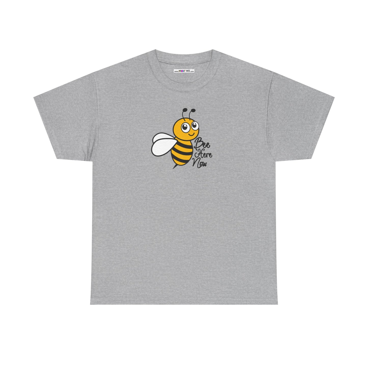 Bee Here Now Unisex Heavy Cotton Tee