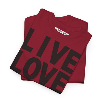 LIVE LOVE Unisex Heavy Cotton Tee