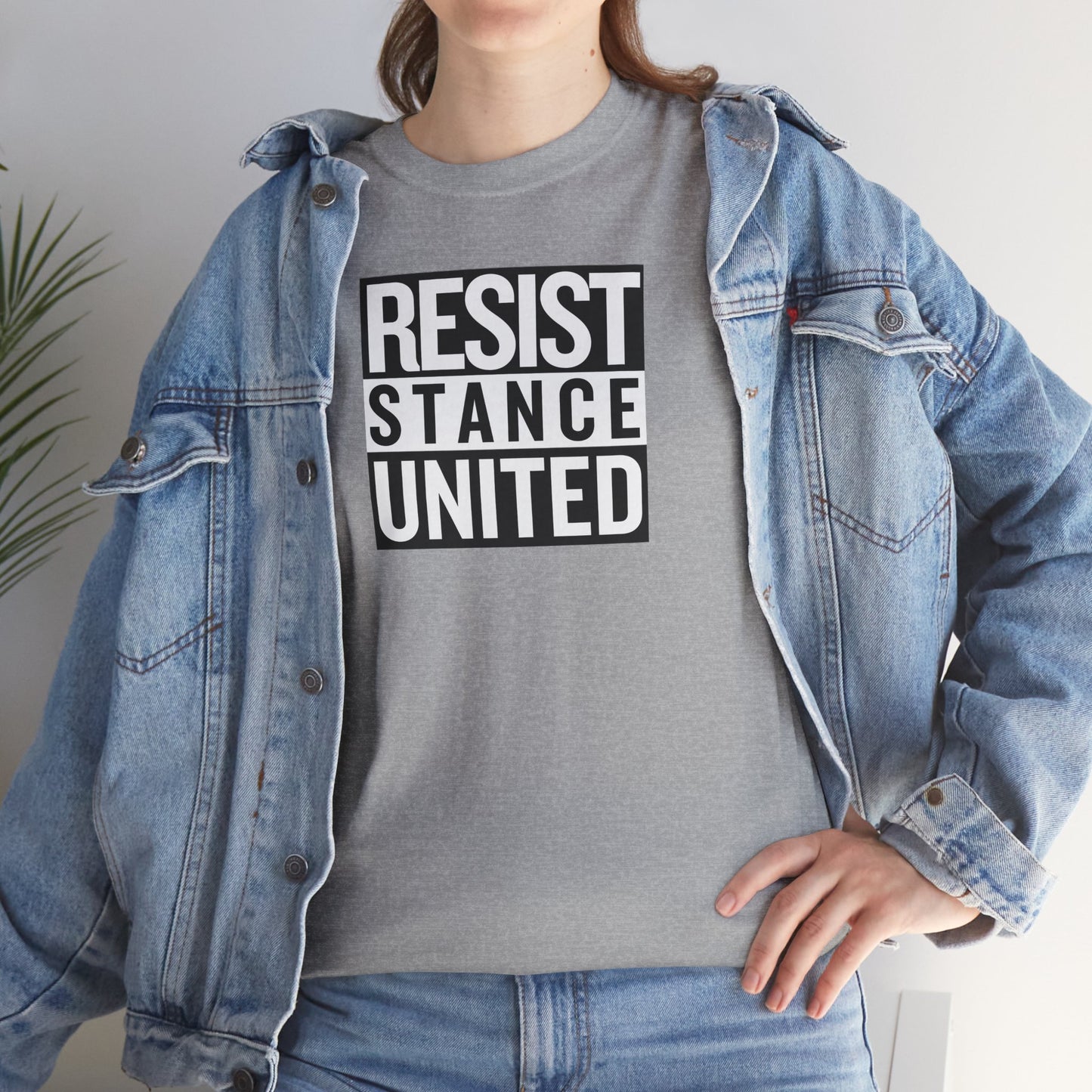 RESIST STANCE UNITED Unisex Heavy Cotton Tee