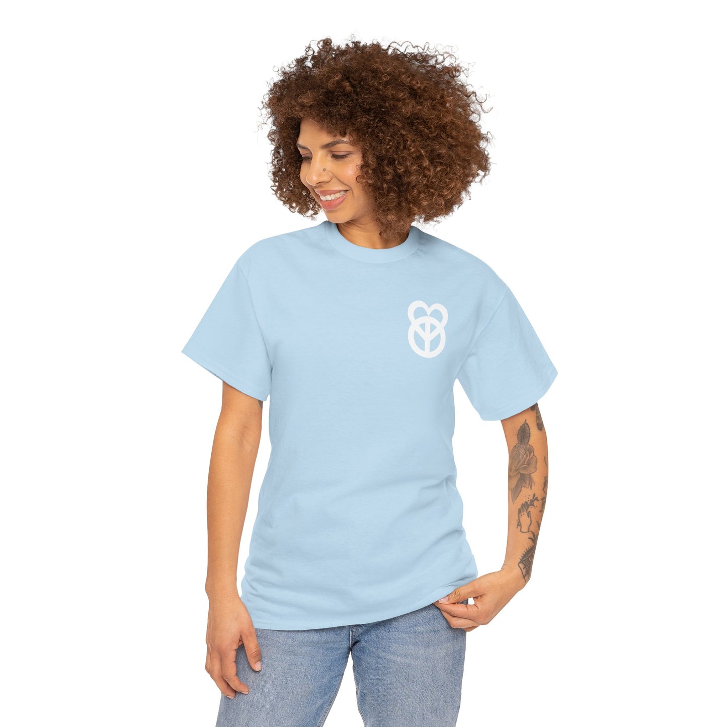 KEEP PEACE AND LOVE ON Unisex Heavy Cotton Tee