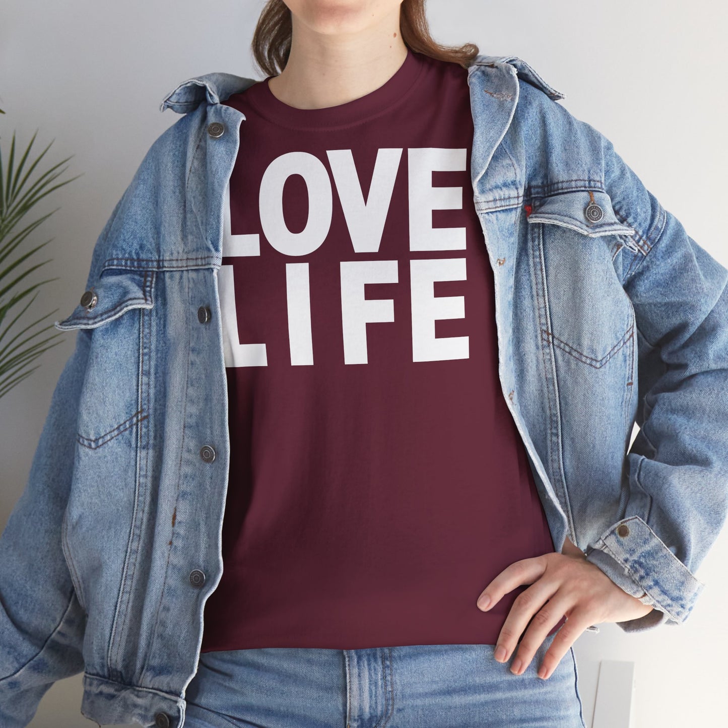 LOVE LIFE Unisex Heavy Cotton Tee