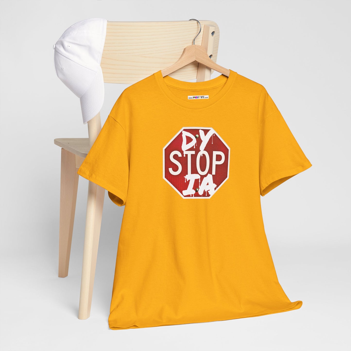 STOP DYSTOPIA Unisex Heavy Cotton Tee