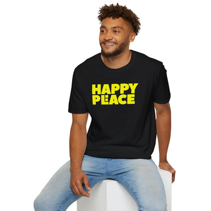 HAPPY PLACE/PEACE Unisex Softstyle 100% Cotton T-Shirt