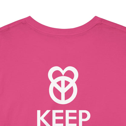 KEEP PEACE AND LOVE ON Unisex Heavy Cotton Tee