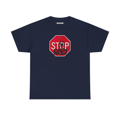 STOP chem trails Unisex Heavy Cotton Tee