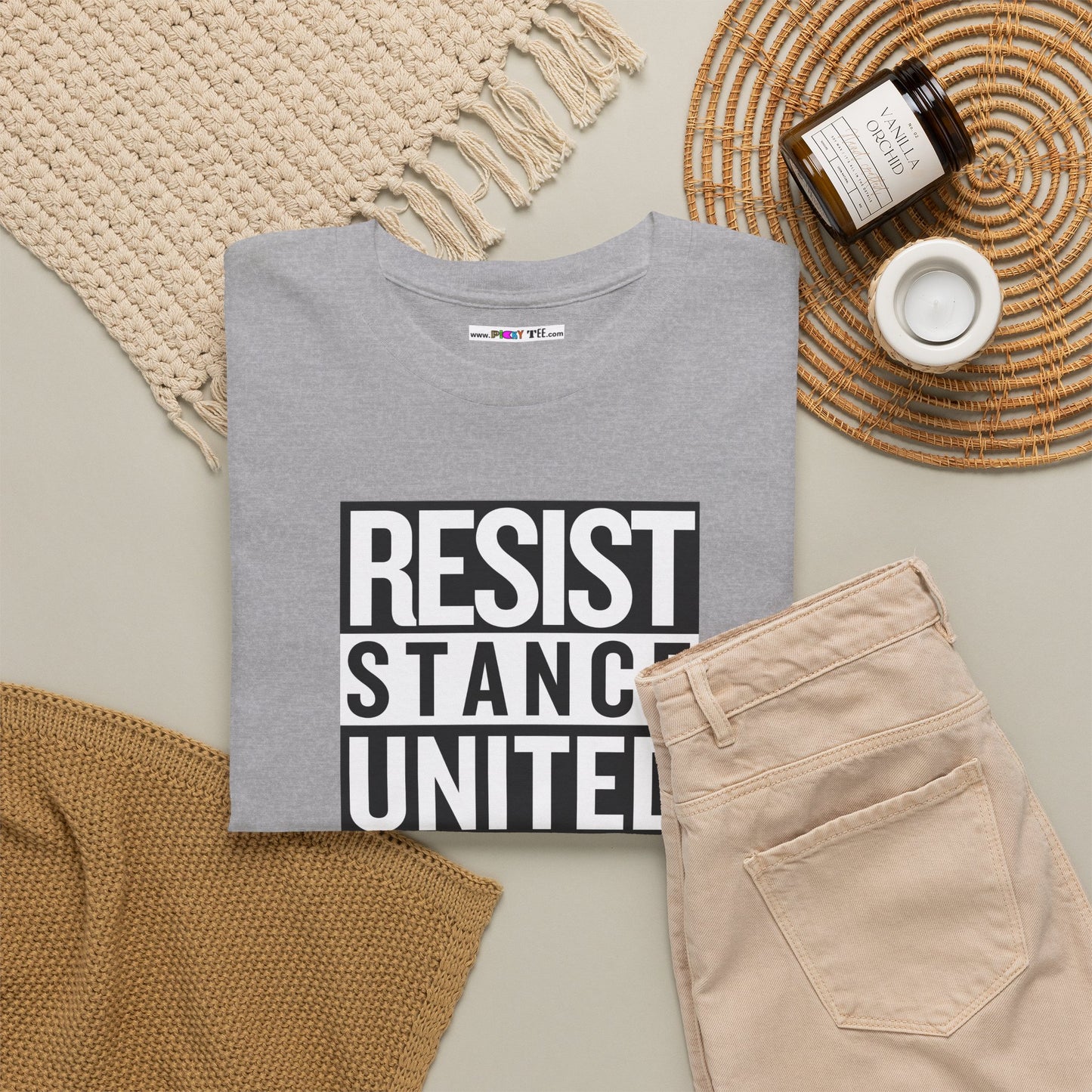 RESIST STANCE UNITED Unisex Heavy Cotton Tee