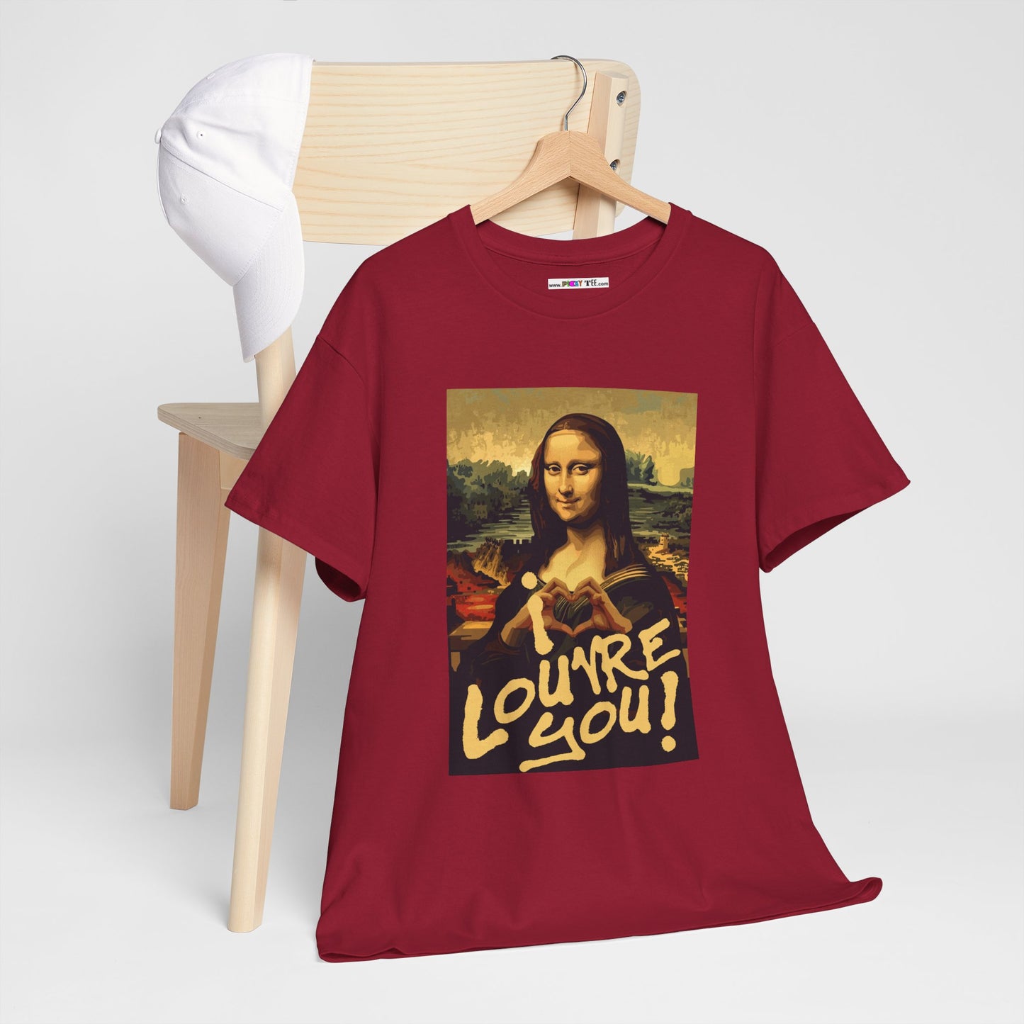 I LOUVRE YOU! Unisex Heavy Cotton Tee