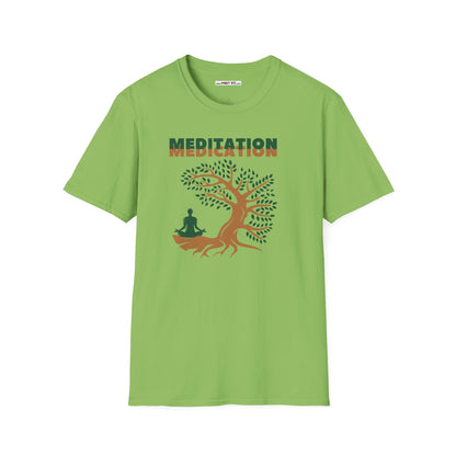 MEDITATION MEDICATION Unisex Softstyle 100% Cotton T-Shirt