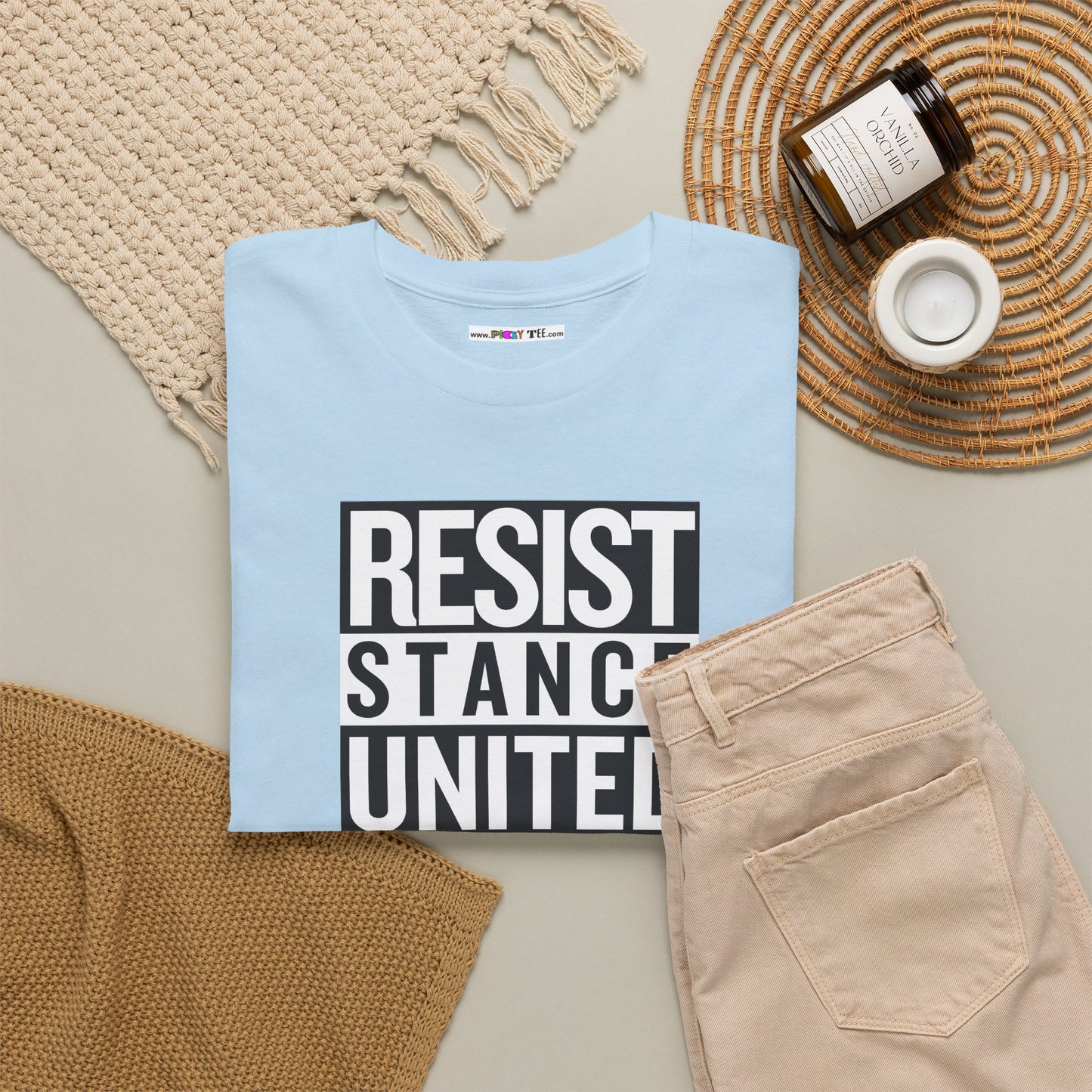 RESIST STANCE UNITED Unisex Heavy Cotton Tee