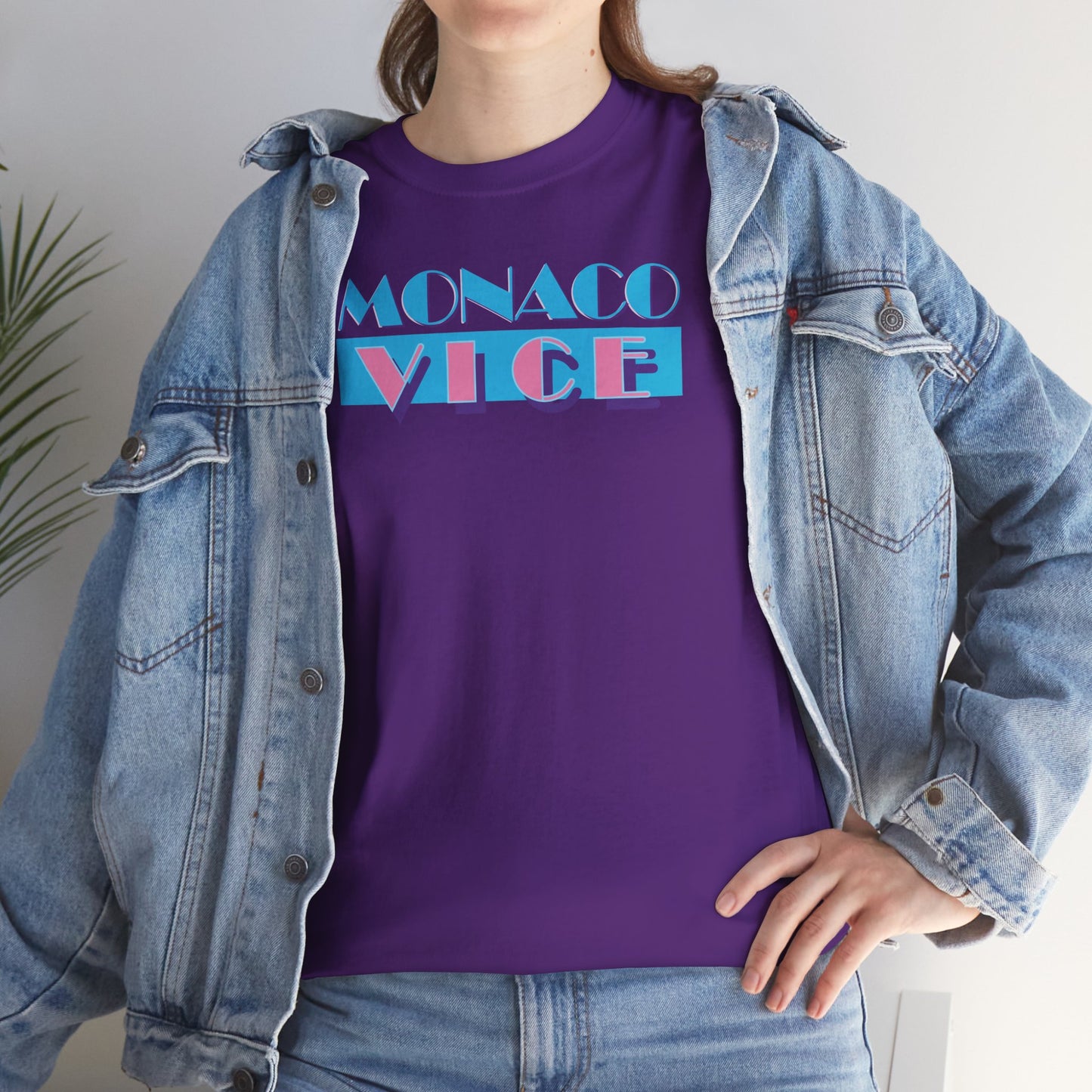 MONACO VICE Unisex Heavy Cotton Tee