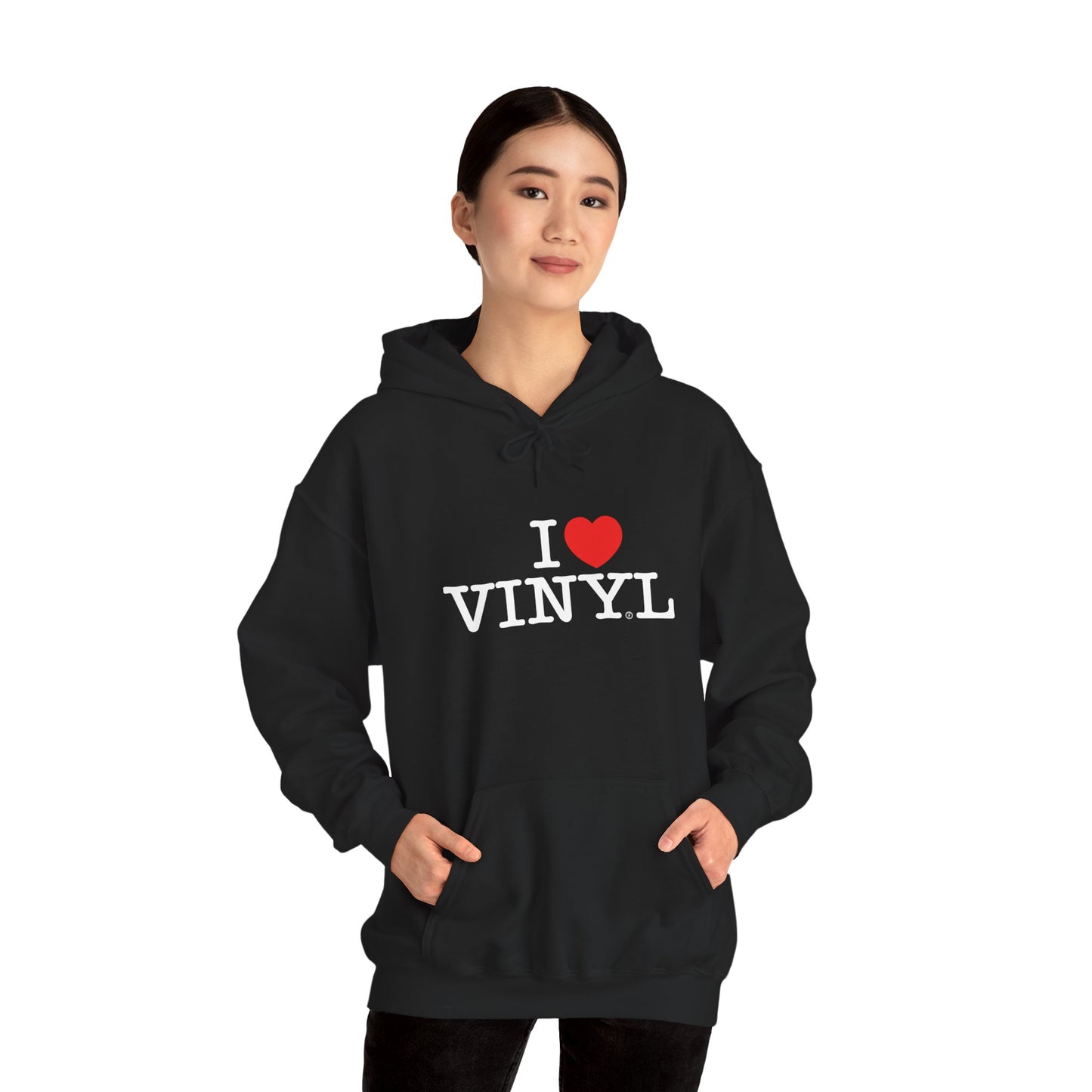 I ❤️ VINYL Unisex Heavy Blend™ Hooded Sweatshirt