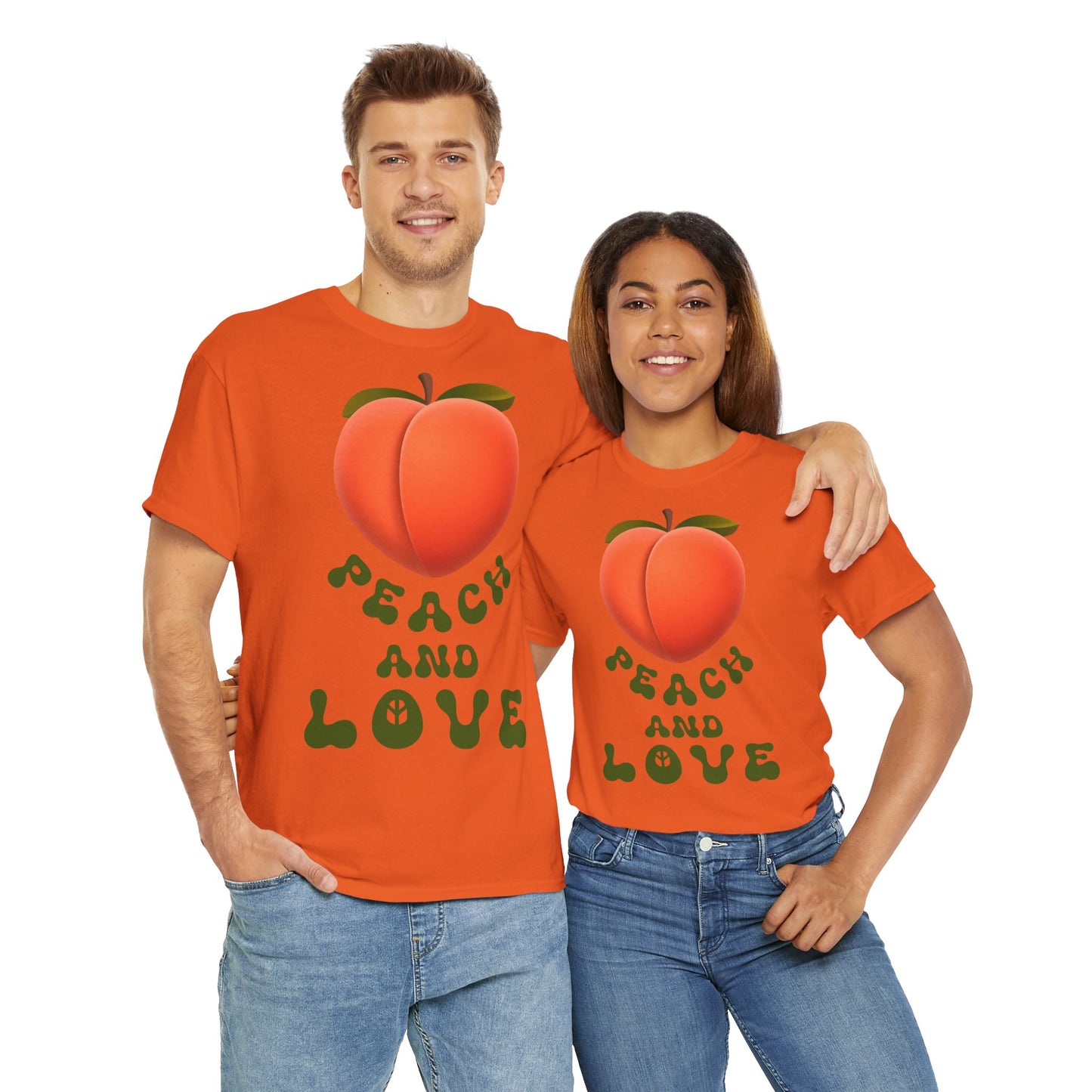 PEACH AND LOVE Unisex Heavy Cotton Tee
