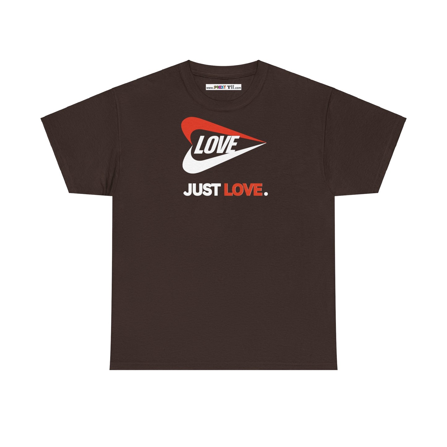 LOVE JUST LOVE. Unisex Heavy Cotton Tee
