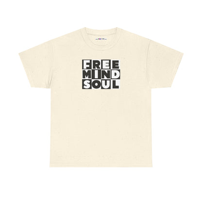 FREE MIND SOUL Unisex Heavy Cotton Tee