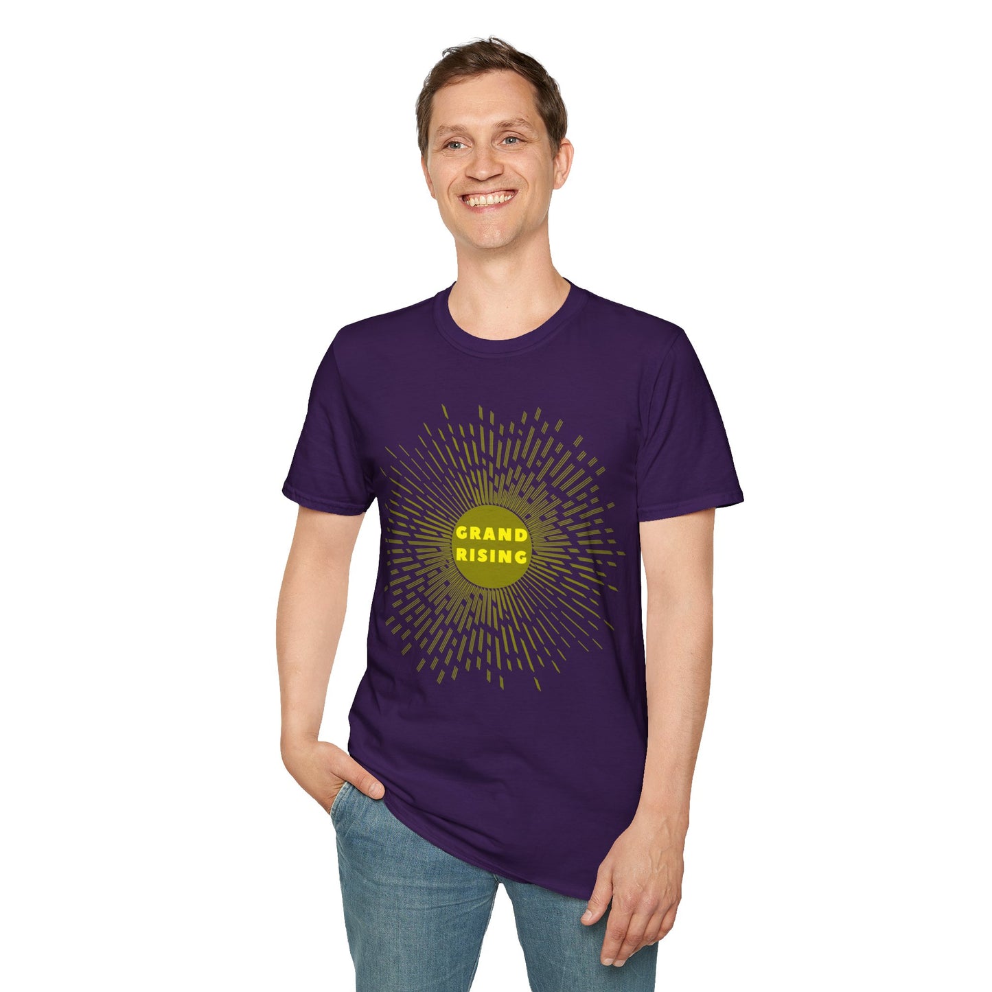 GRAND RISING Unisex Softstyle 100% Cotton T-Shirt